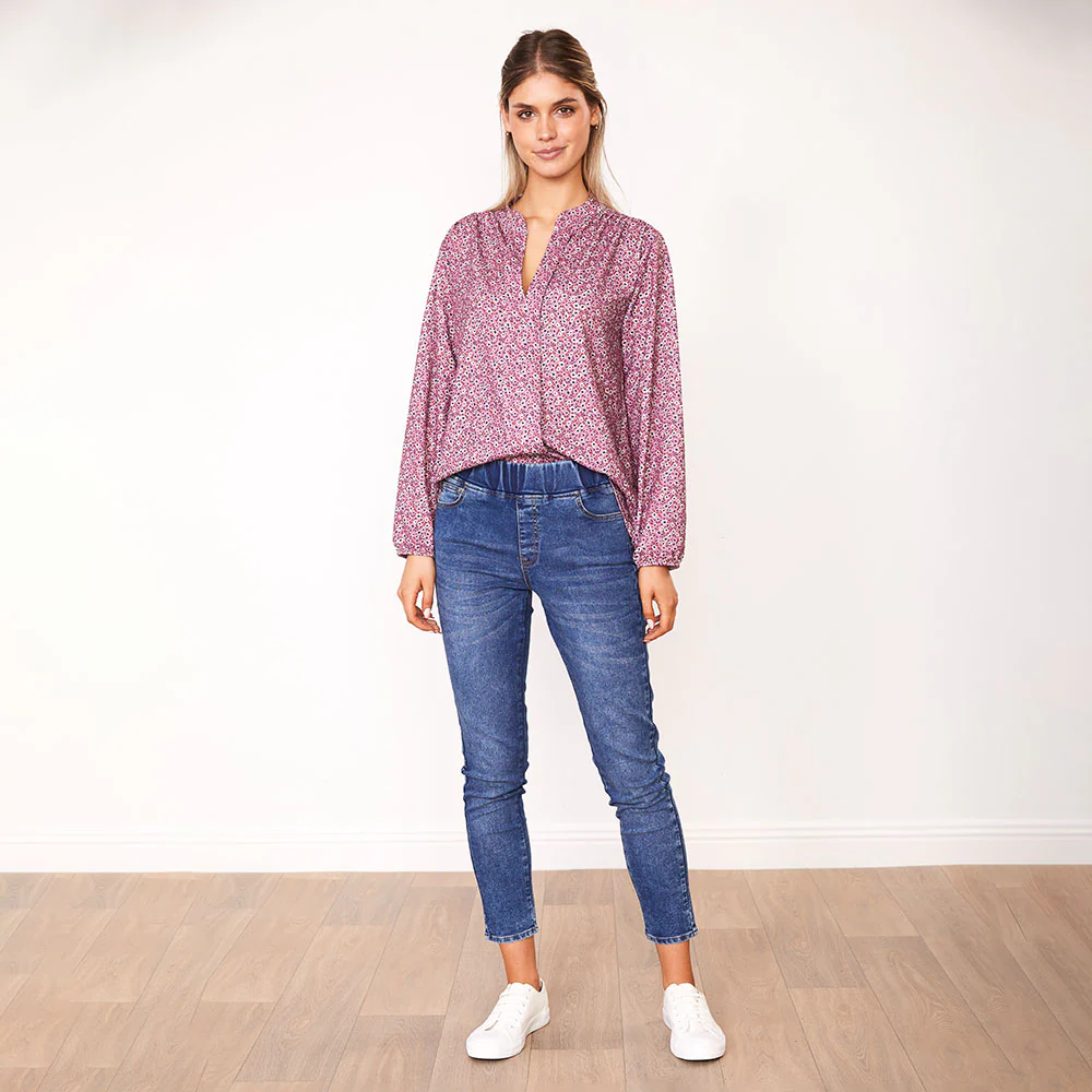 Cara Top (Pink Floral & Green Floral) - Image 4