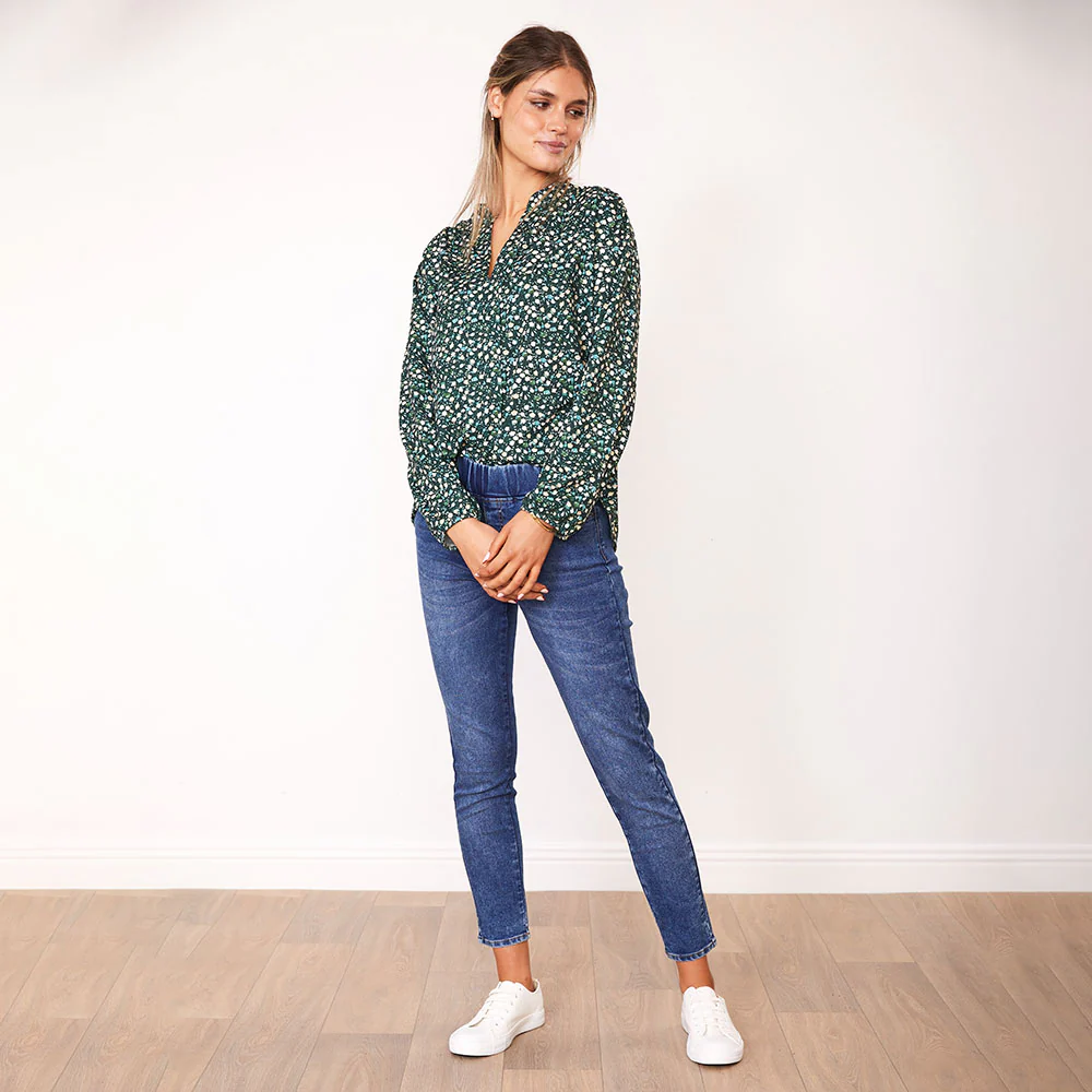 Cara Top (Pink Floral & Green Floral) - Image 7