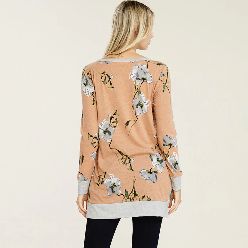 Carly Wrap Top Peach - Image 5