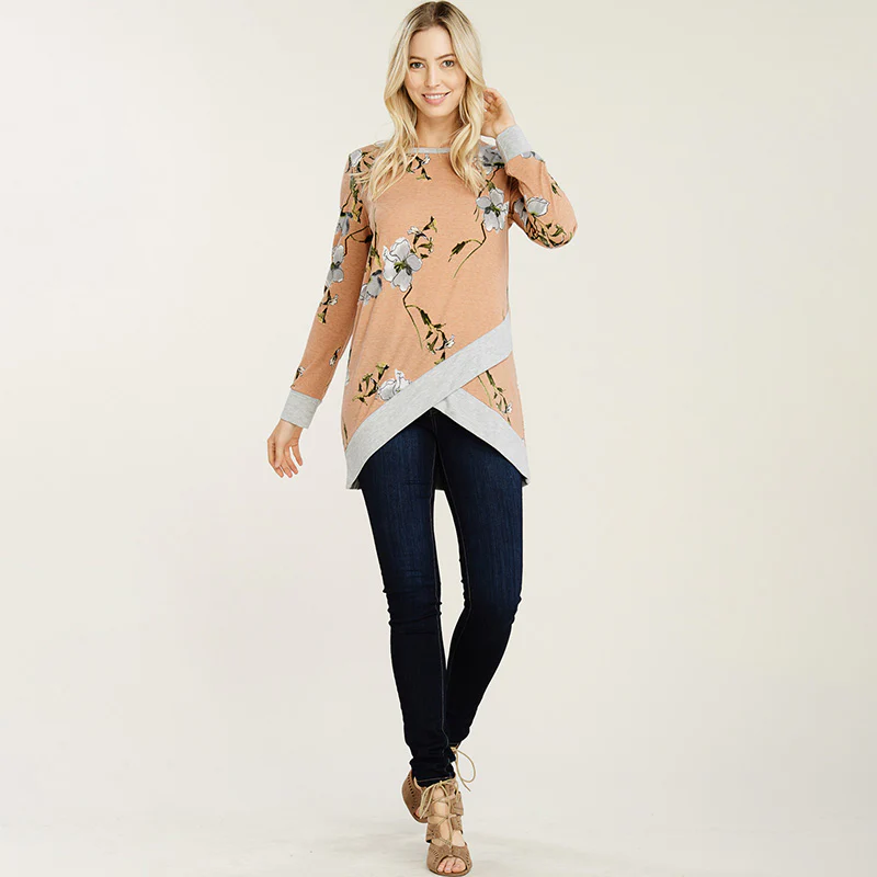 Carly Wrap Top Peach - Image 6