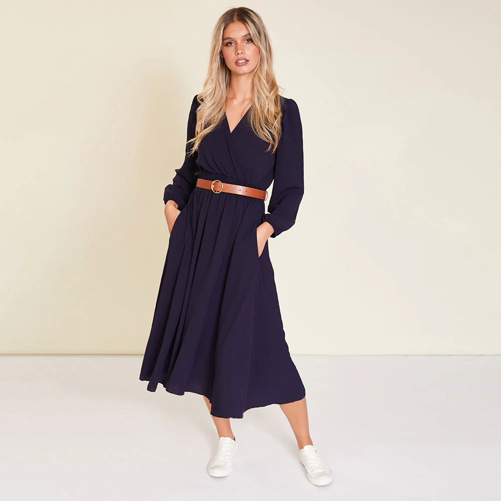 Carrie Dress (Navy) - Image 3