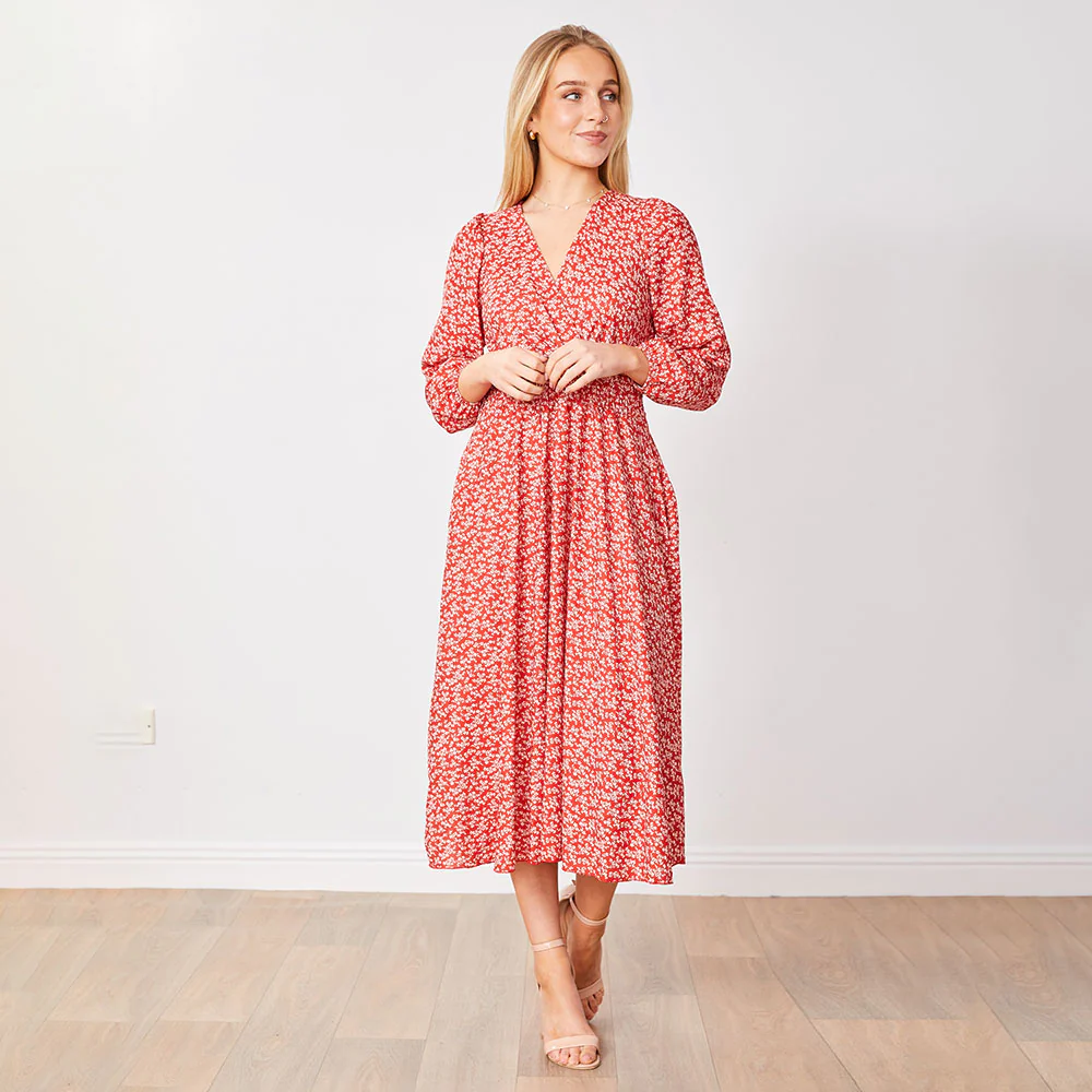 Carrie Dress (Red Daisy) - Image 3