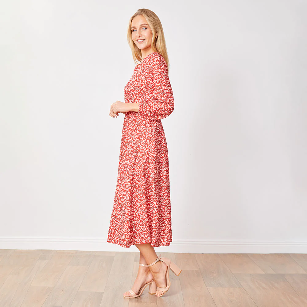Carrie Dress (Red Daisy) - Image 6