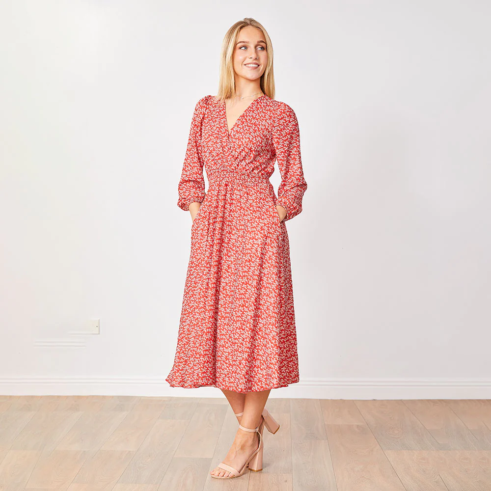 Carrie Dress (Red Daisy) - Image 7