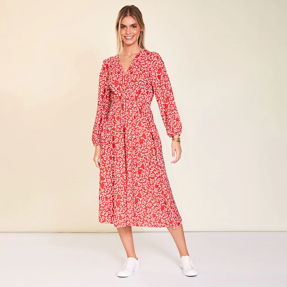 Carrie Dress (Red Daisy) - Image 2