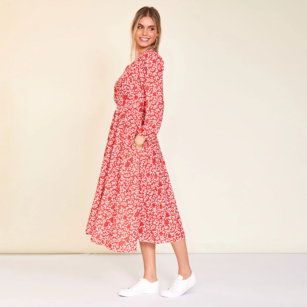 Carrie Dress (Red Daisy) - Image 3