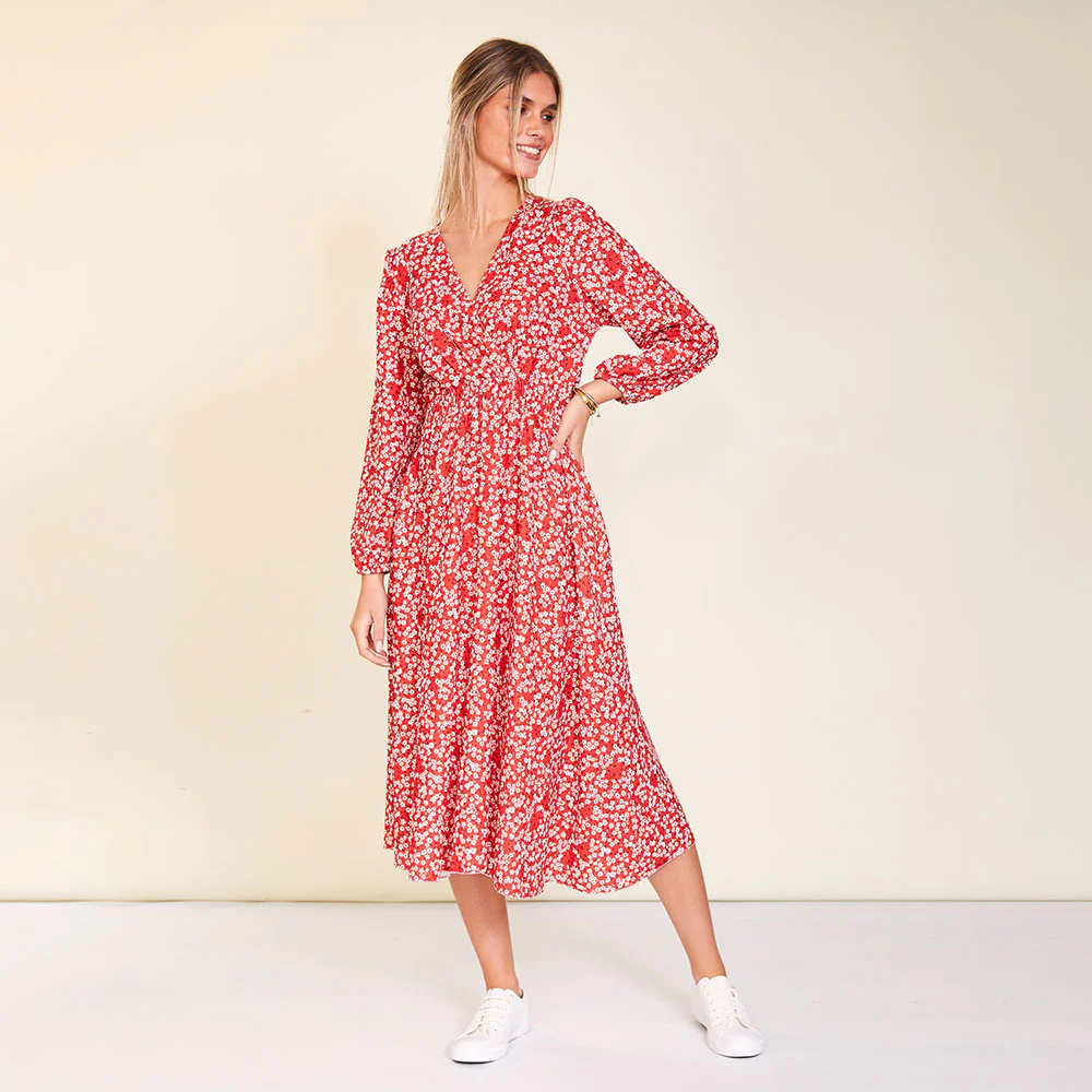 Carrie Dress (Red Daisy) - Image 4