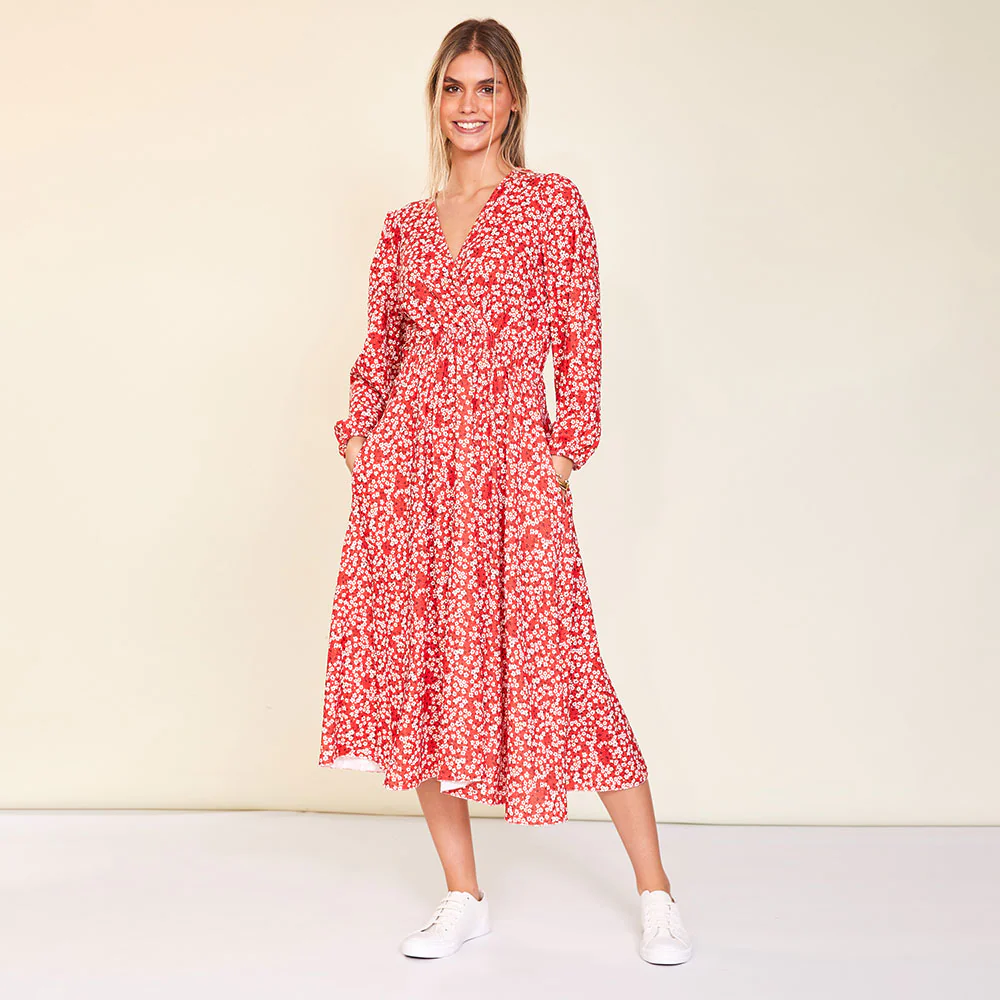 Carrie Dress (Red Daisy) - Image 5