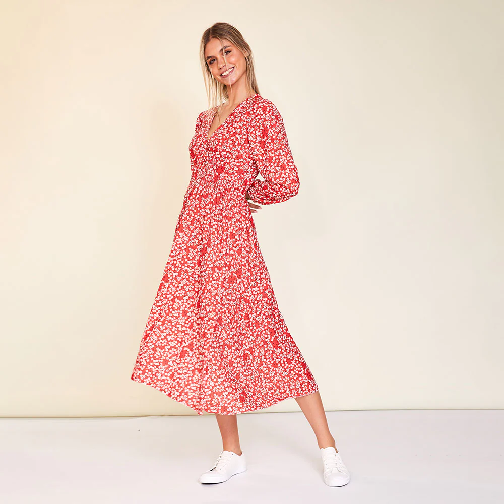 Carrie Dress (Red Daisy) - Image 7