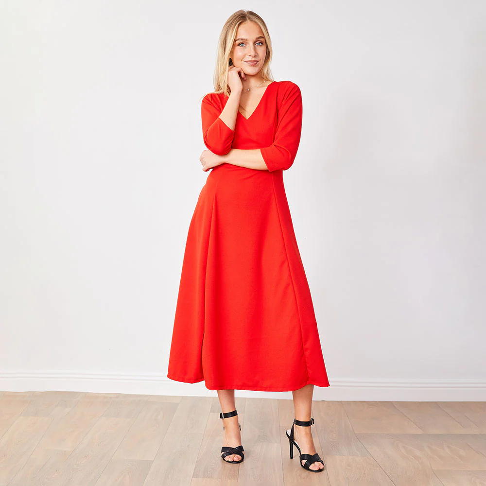 Carter Dress (Red) - Image 2