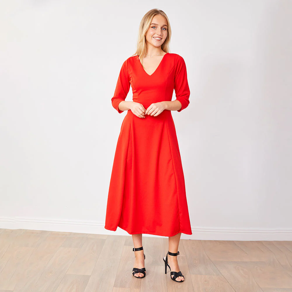 Carter Dress (Red) - Image 4
