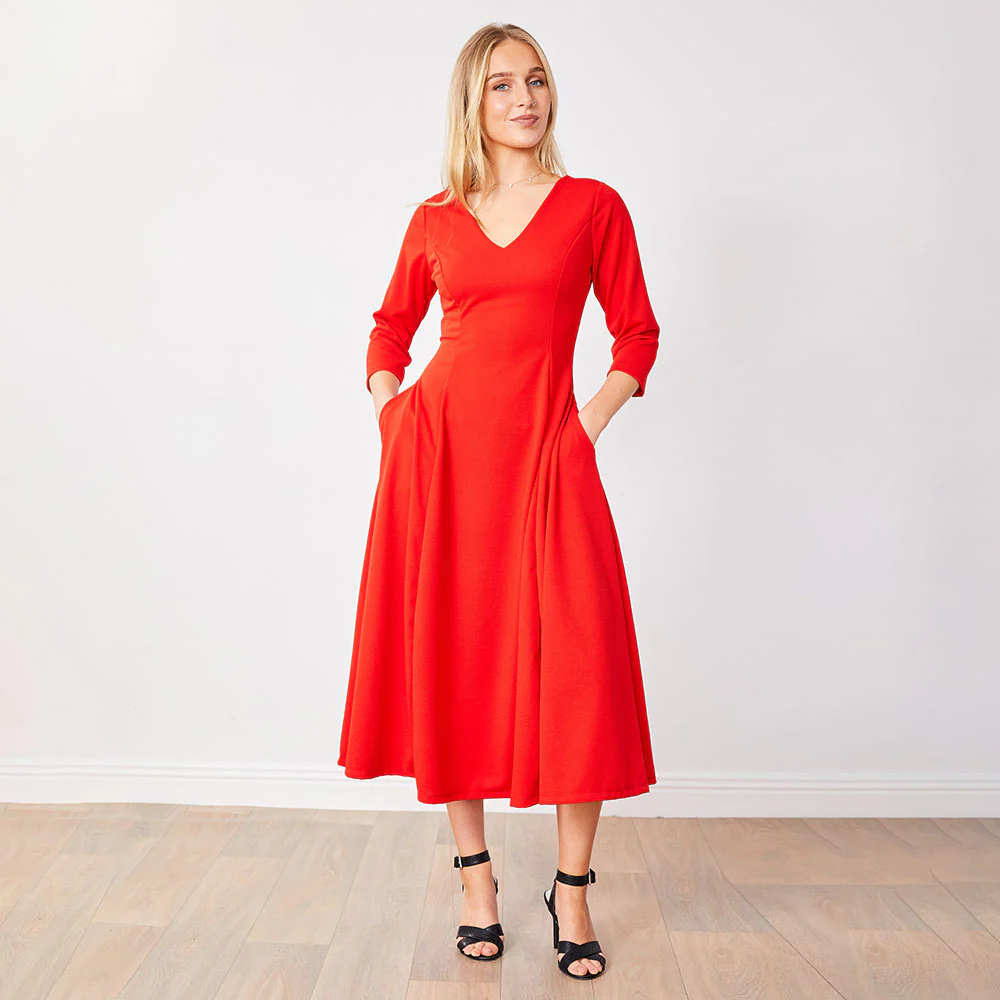 Carter Dress (Red) - Image 5