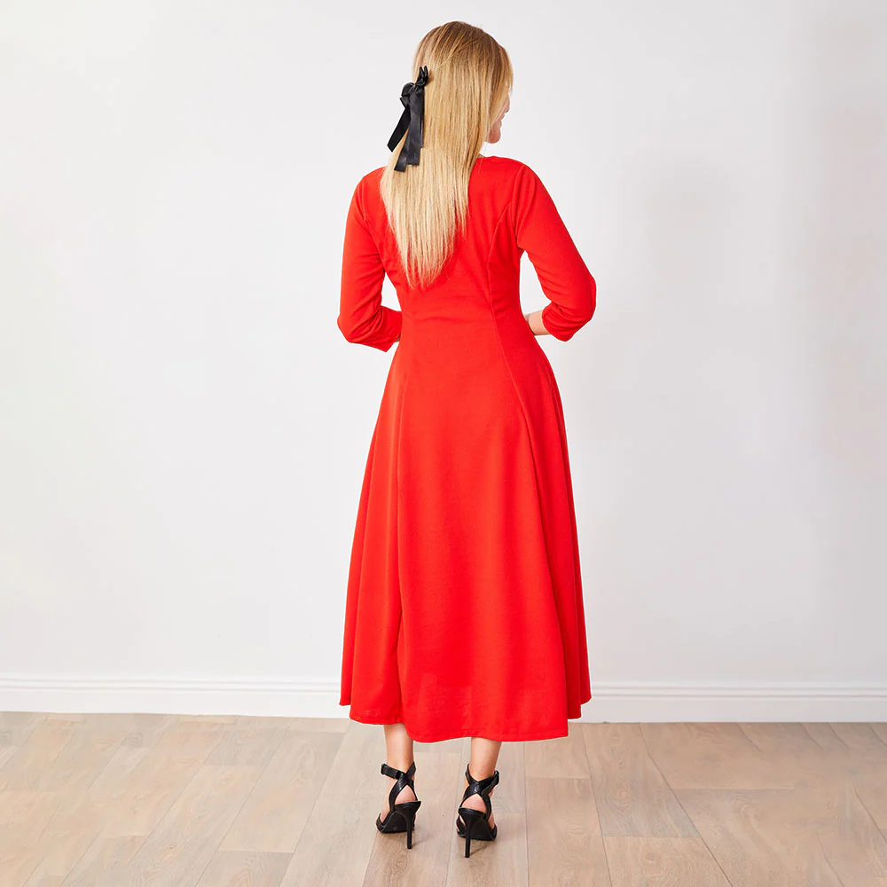 Carter Dress (Red) - Image 7