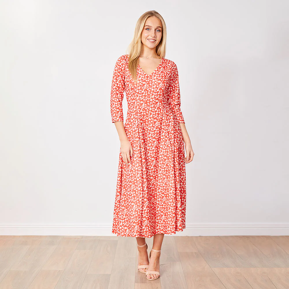 Carter Dress (Red Floral) - Image 8