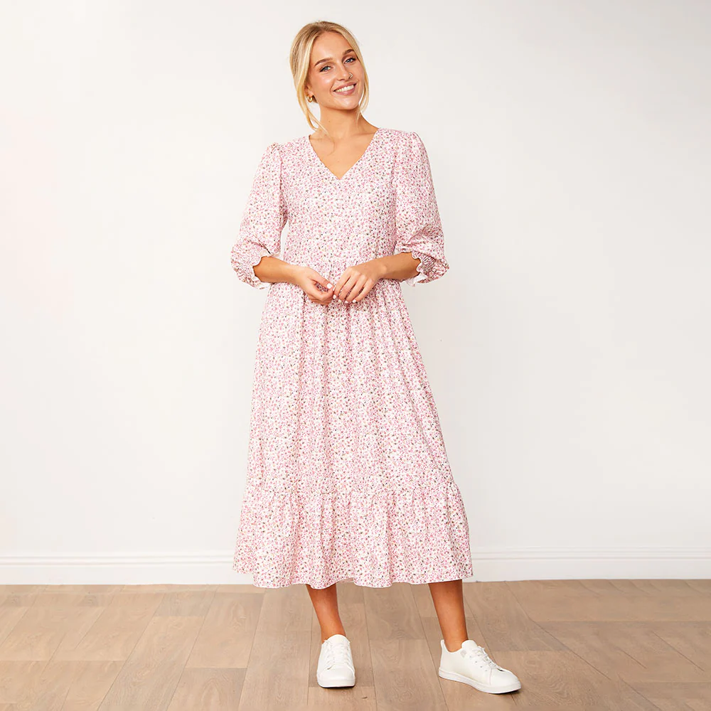 Cheryl Dress (White Floral) - Image 6