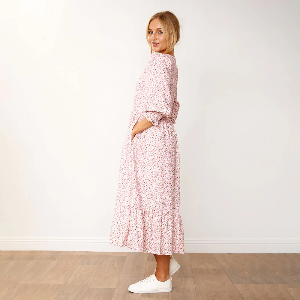 Cheryl Dress (White Floral) - Image 7