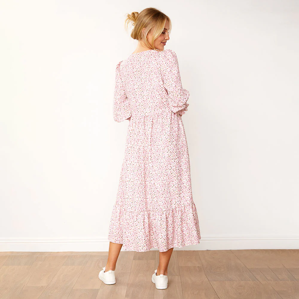 Cheryl Dress (White Floral) - Image 9