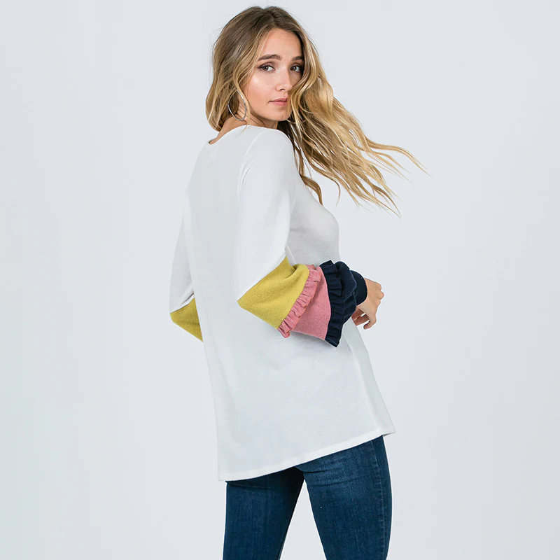 Chloe Candy Sleeve Top - Image 11