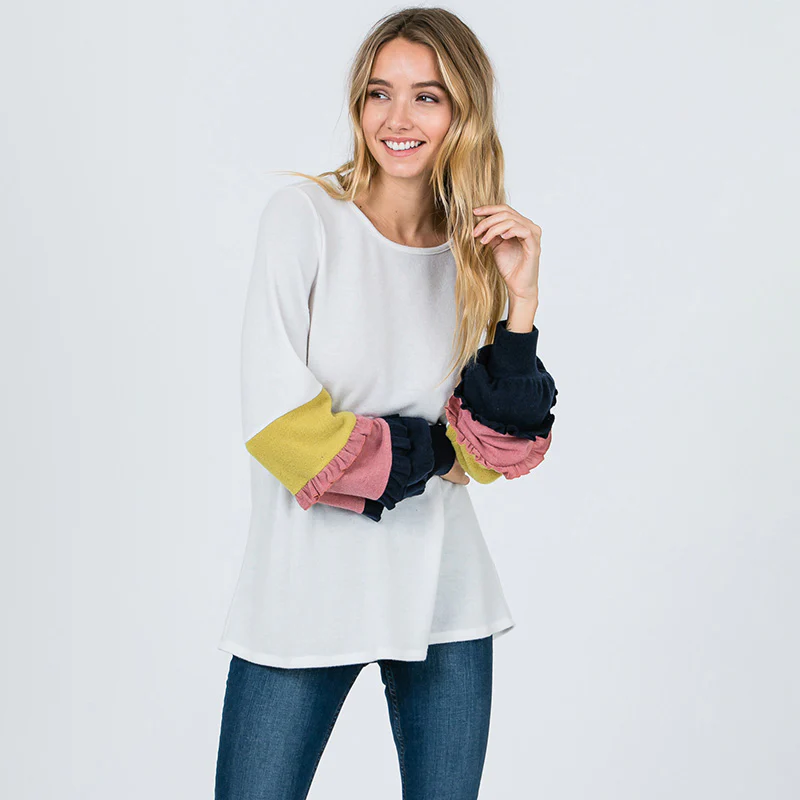 Chloe Candy Sleeve Top - Image 13