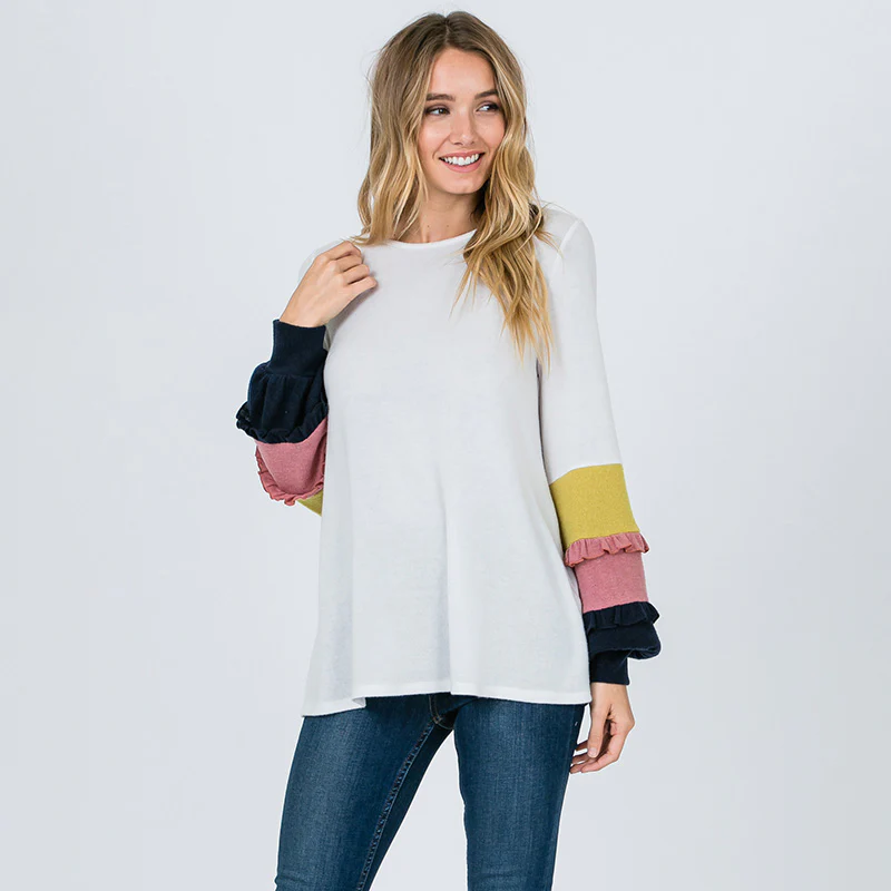 Chloe Candy Sleeve Top - Image 6