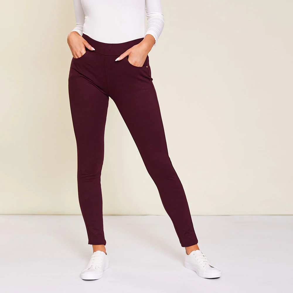 Chloe Leggings (Wine) - Image 2