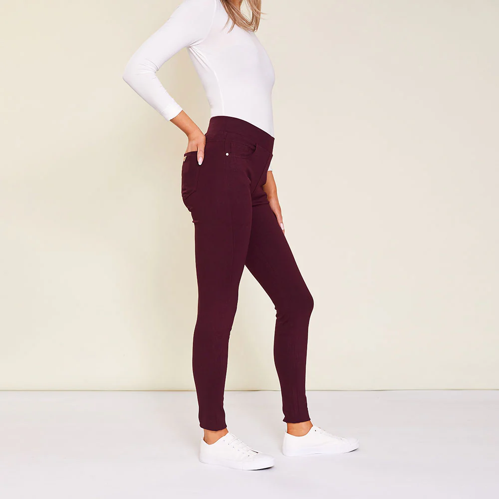 Chloe Leggings (Wine) - Image 4