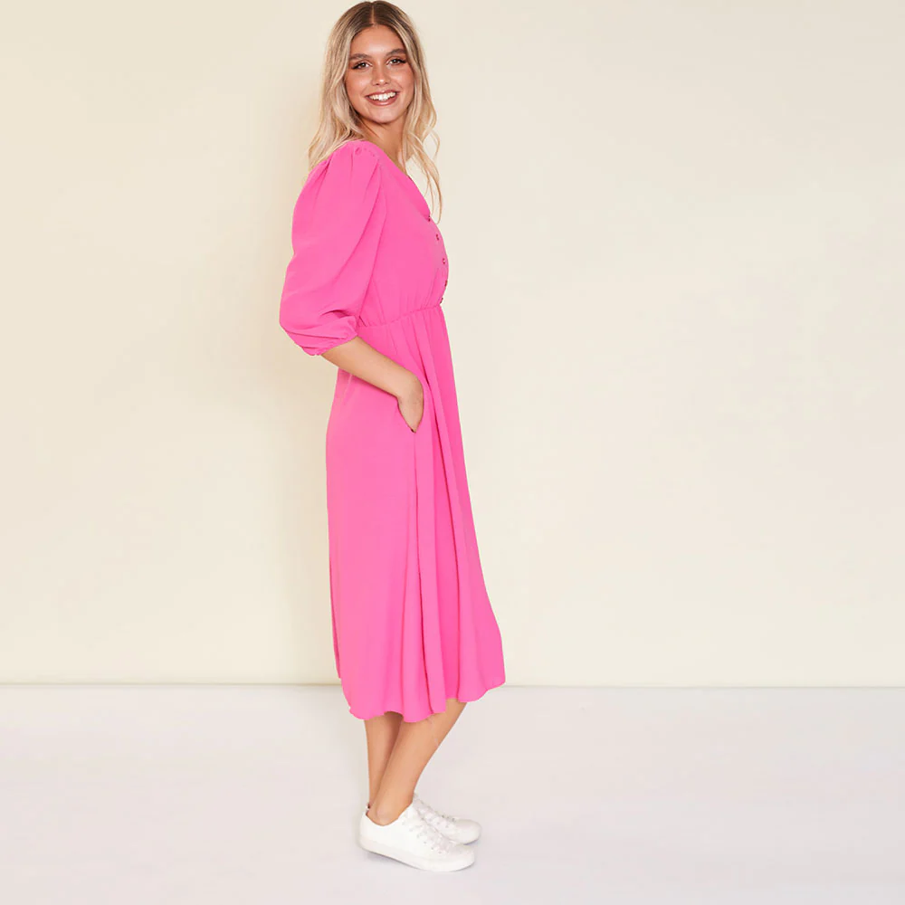 Cindy Dress (Pink) - Image 4