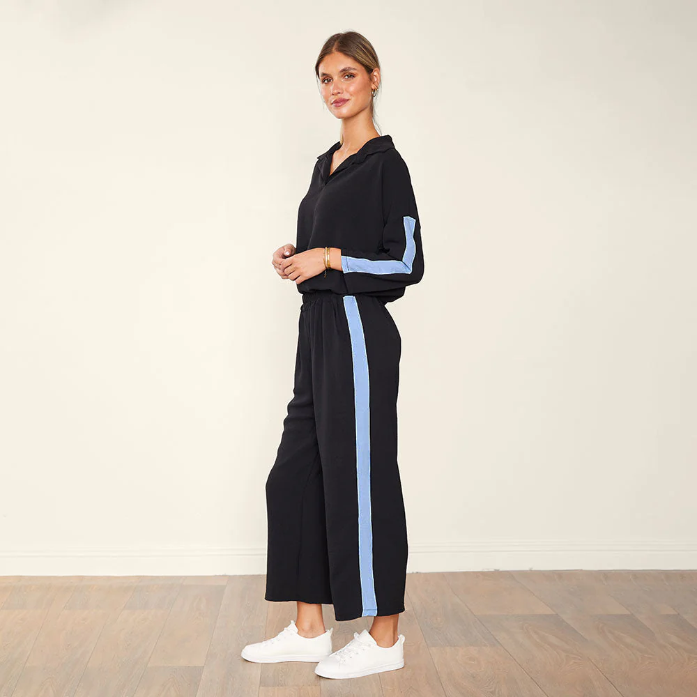 Clara Co-Ord (Black & Blue) - Image 3