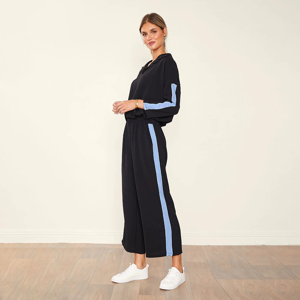 Clara Co-Ord (Black & Blue) - Image 5