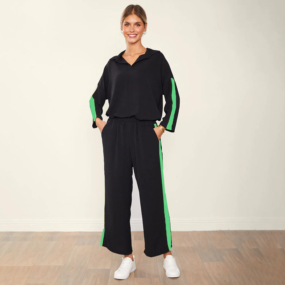 Clara Co-Ord (Black & Green) - Image 2