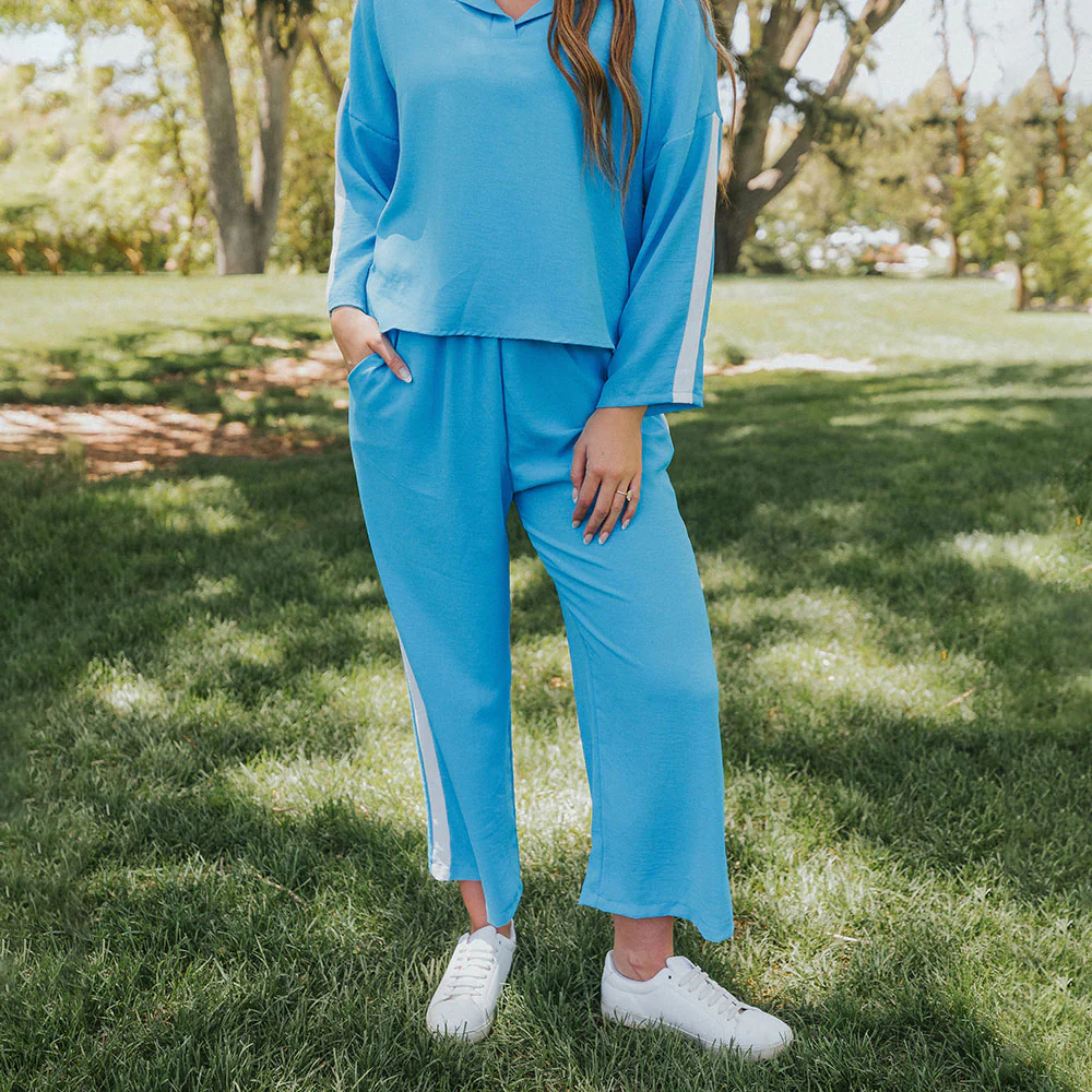 Clara Co-Ord (Blue & White) - Image 10
