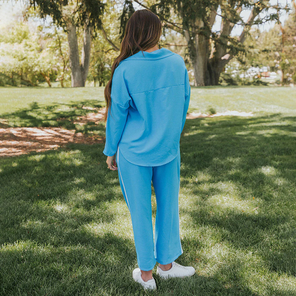 Clara Co-Ord (Blue & White) - Image 11