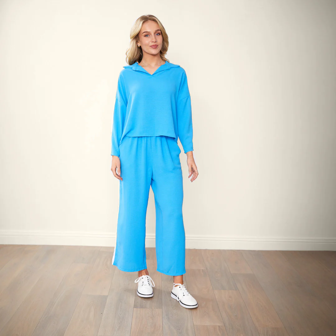 Clara Co-Ord (Blue & White) - Image 20
