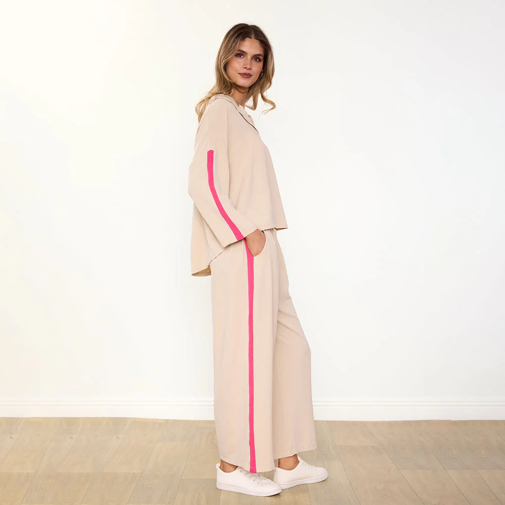 Clara Co-Ord (Cream/Berry) - Image 5