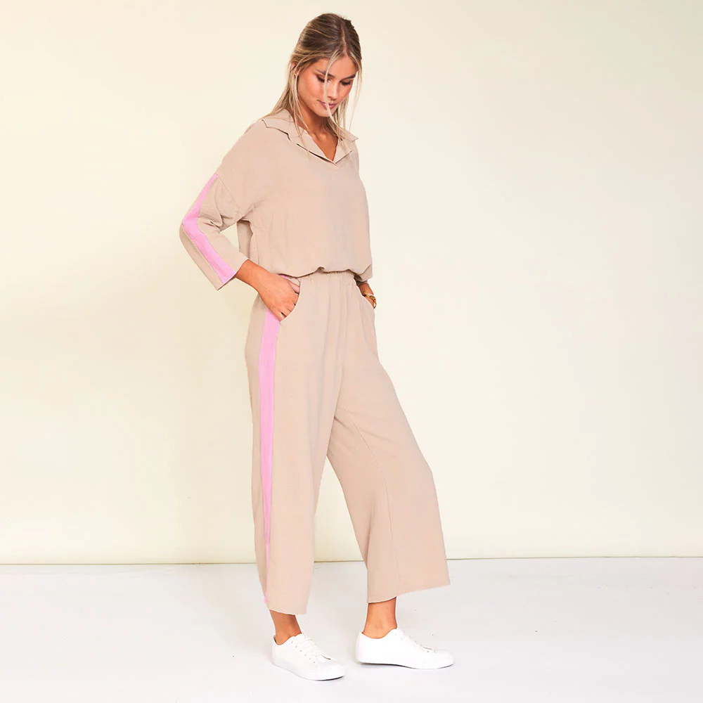 Clara Co-Ord (Cream/Pink Stripe) - Image 7