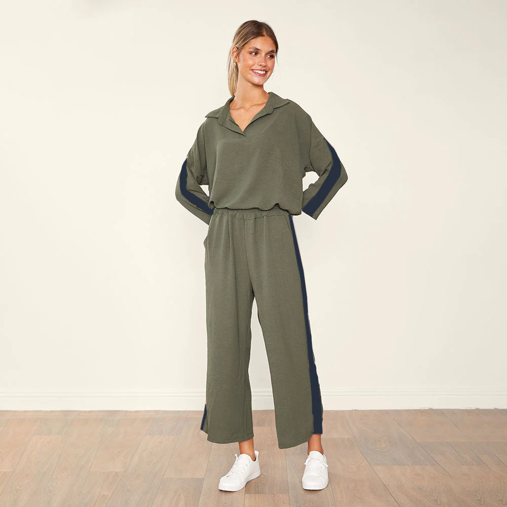 Clara Co-Ord (Khaki & Black) - Image 2