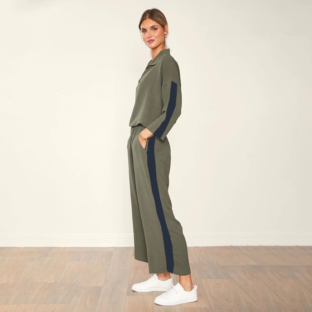 Clara Co-Ord (Khaki & Black) - Image 3