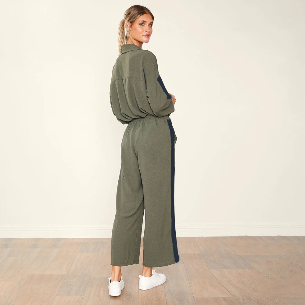 Clara Co-Ord (Khaki & Black) - Image 4