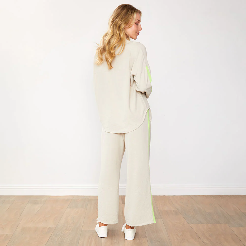 Clara Co-Ord (Latte/Lime) - Image 8