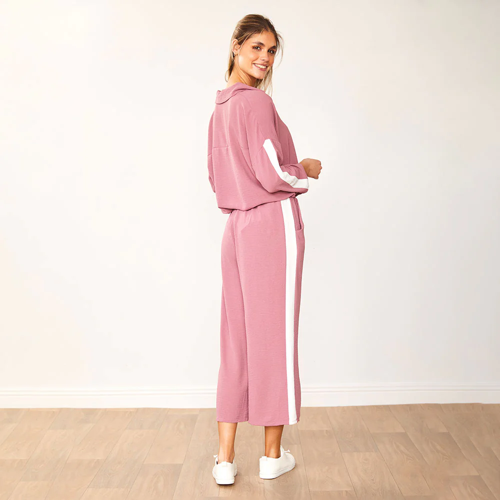 Clara Co-Ord (Mauve & White) - Image 8