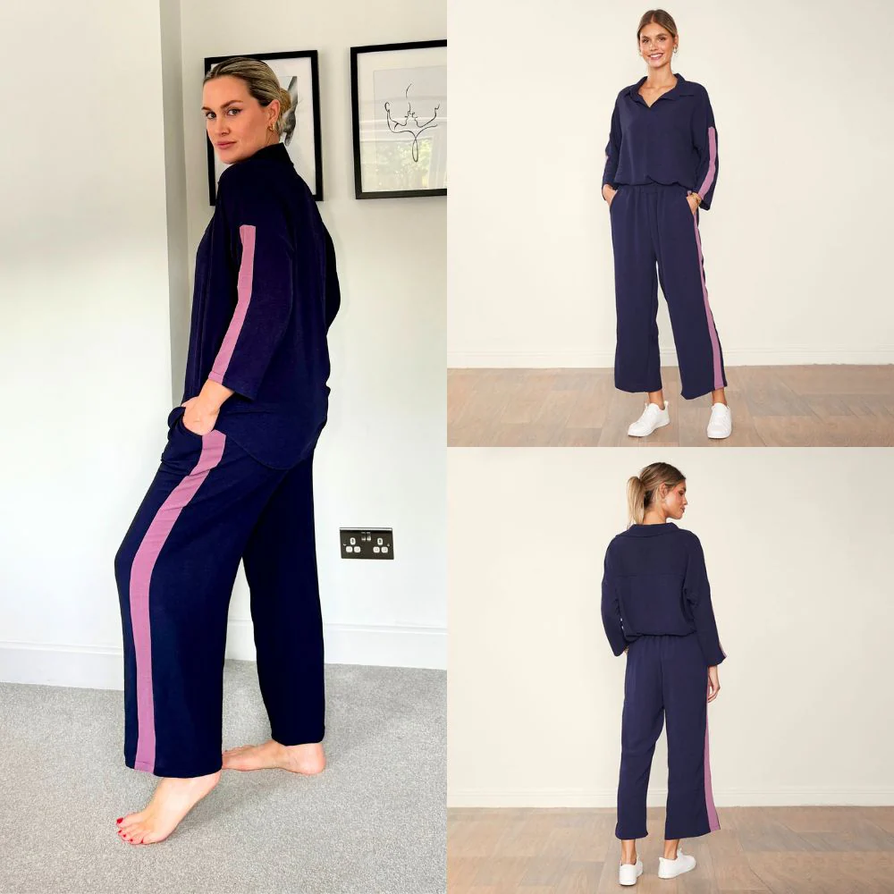 Clara Co-Ord (Navy & Pink) - Image 10