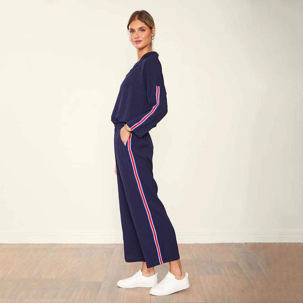 Clara Co-Ord (Navy & Red) - Image 5