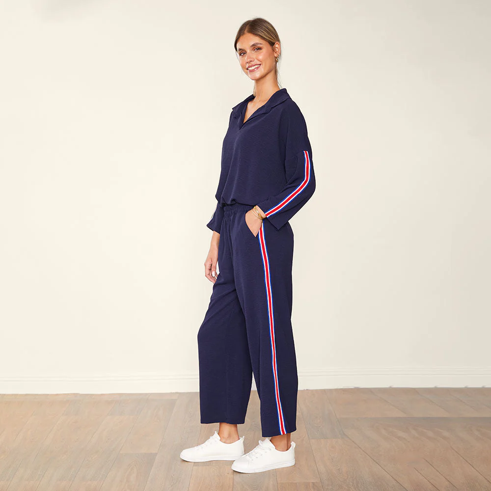 Clara Co-Ord (Navy & Red) - Image 7