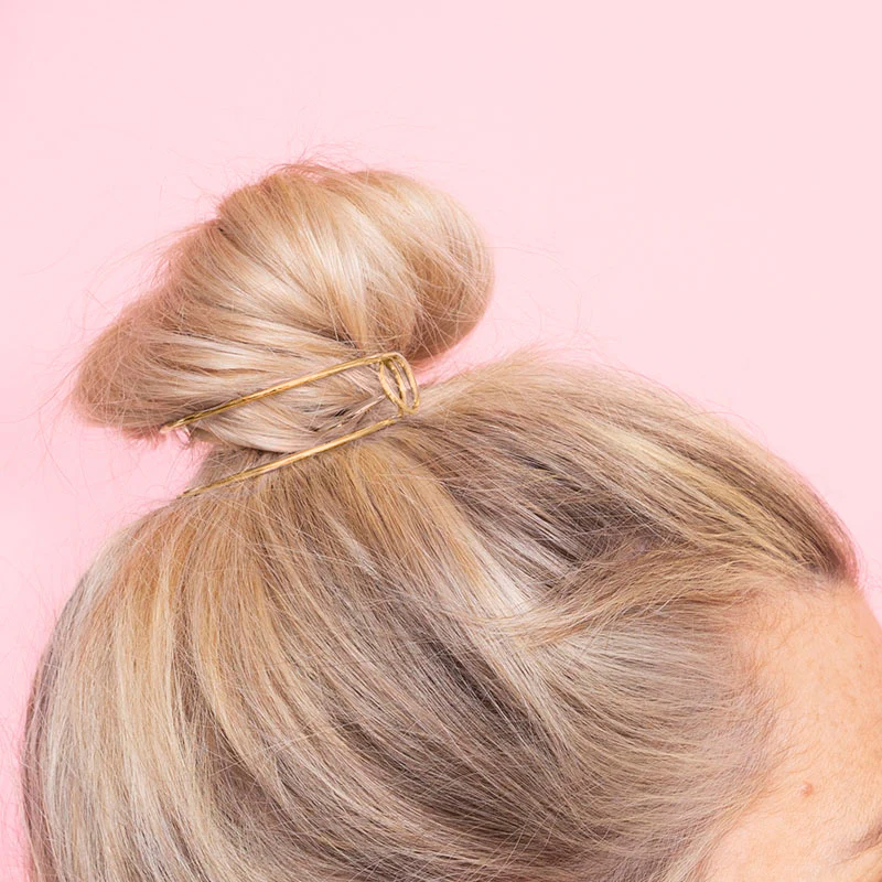 Clara Messy Bun Hair (Rose Gold) - Image 3