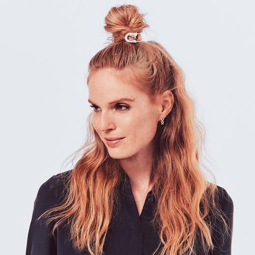 Clara Messy Bun Hair (Rose Gold) - Image 5