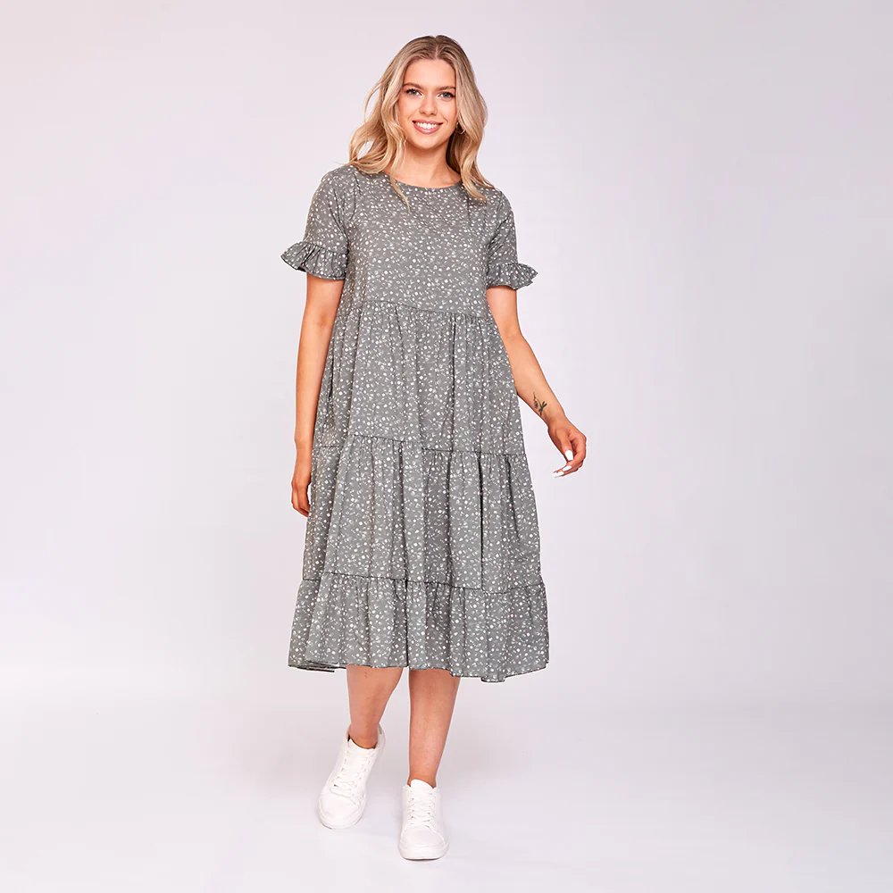 Cleo Dress (Olive) - Image 2
