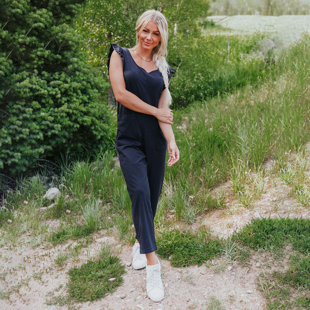 Clio Jumpsuit (Navy) - Image 8