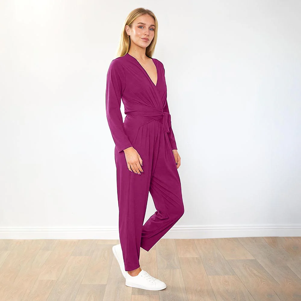 Cliona Jumpsuit (Berry) - Image 2
