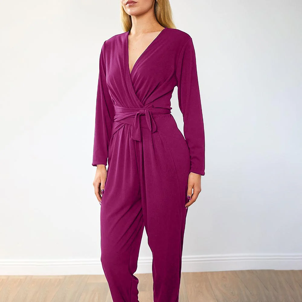 Cliona Jumpsuit (Berry) - Image 3