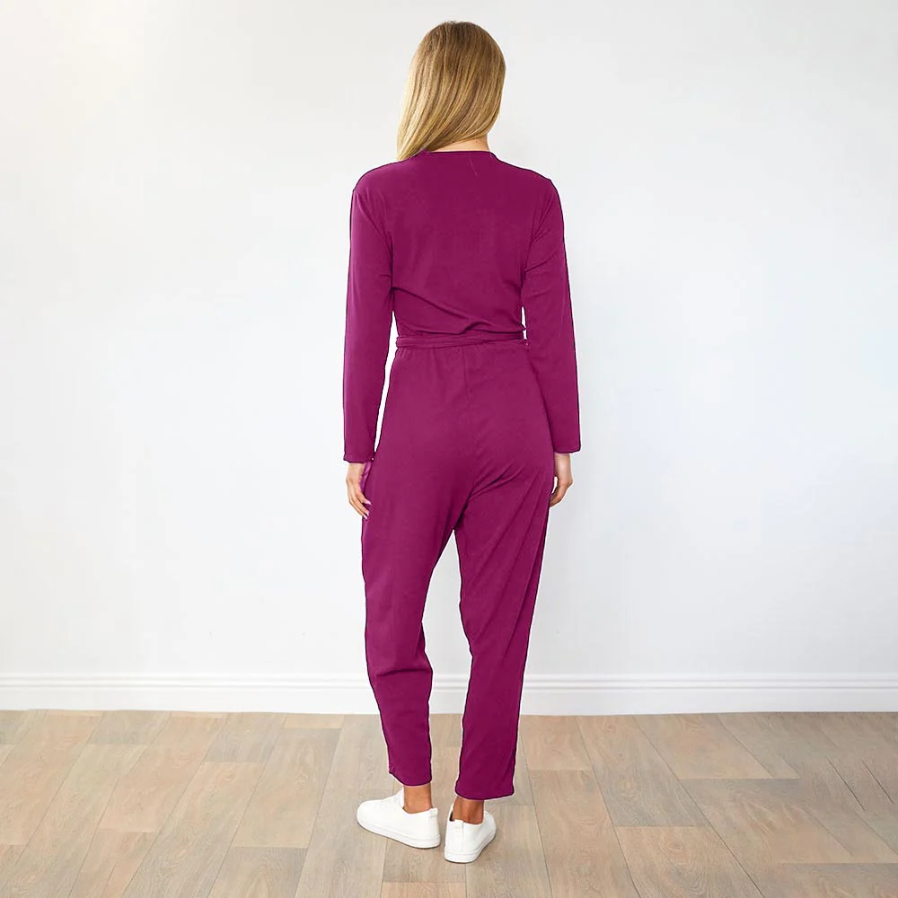 Cliona Jumpsuit (Berry) - Image 4